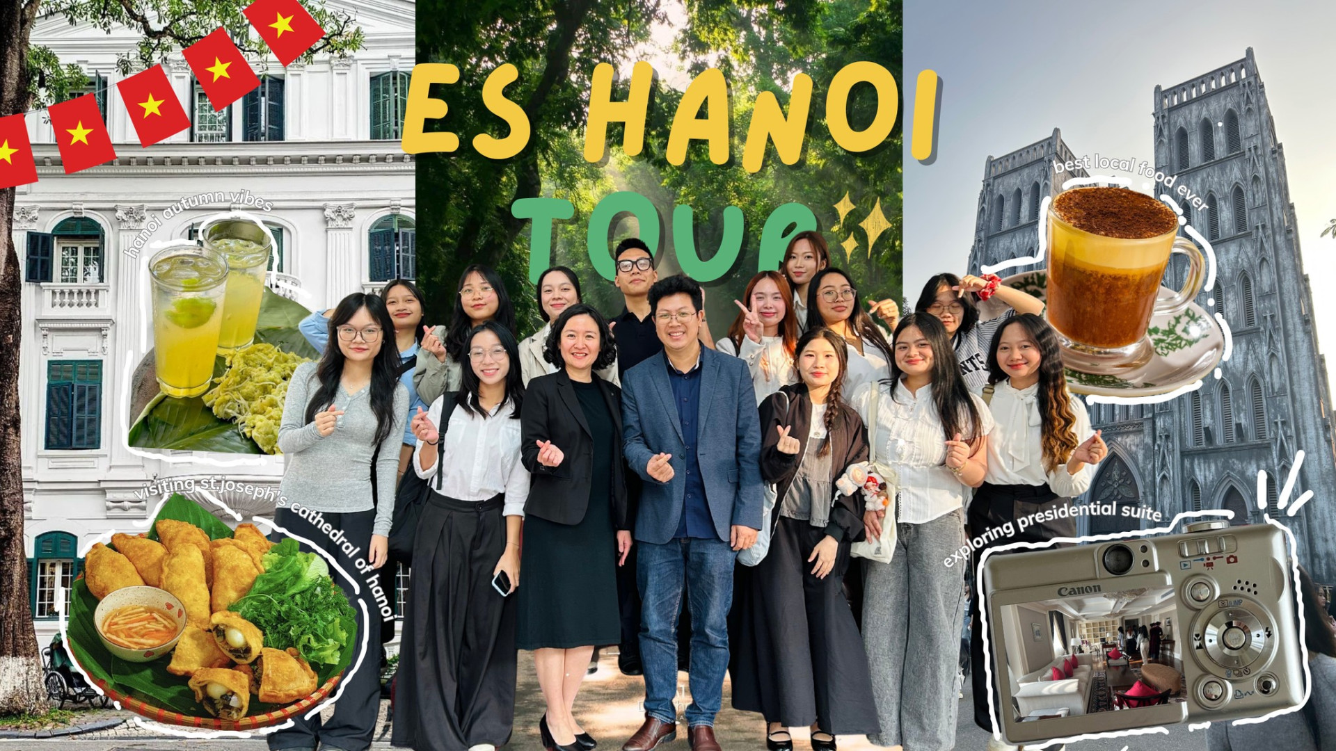 Sinh viên chuyên ban Châu Âu học tham quan nước "Pháp" ở Hà Nội